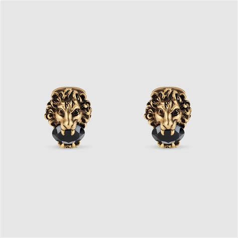 gucci lion logo|gucci lion cufflinks.